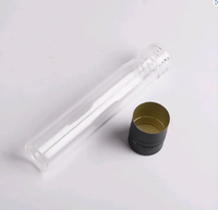 Vente en gros mini flacon en verre de 50ml/100ml pour Tequila long tube en verre avec couvercle en alun à vis bouteille d'alcool de spiritueux vide