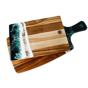 Cá nhân cắt bảng thiết lập từ nhựa epoxy với Đại Dương gỗ màu xanh cắt Board nhựa màu xanh sóng mô hình - Product Image 1