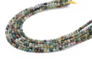 Perles en pierre naturelle Vente en gros <span class=keywords><strong>Agate</strong></span> <span class=keywords><strong>indienne</strong></span> <span class=keywords><strong>Perle</strong></span> d'<span class=keywords><strong>agate</strong></span> colorée pour la fabrication de bijoux - Product Image 2