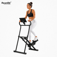 Equipo de Fitness para el Hogar, Máquina de Ejercicios de Escaleras para Bajar de Peso, Diseño Compacto, Entrenamiento en Oficina, Pedal Antideslizante, para Principiantes