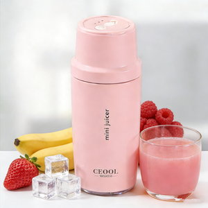 Mini-mixeur portable intelligent OEM d'usine, blanc, rouge, noir, rose, pour jus de fruits frais, avec bouteilles de jus - Product Image 3