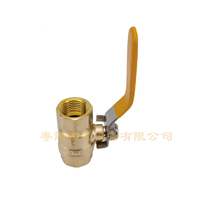 Robinet à bille en laiton DN15-DN50 à raccord fileté pour le contrôle des conduites d'eau, personnalisable OEM/ODM