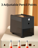 Taille-crayon électrique automatique de bureau en gros avec lame spirale pour crayons de couleur de 6 à 8 mm, idéal pour l'école et le bureau