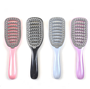 Peigne auto-nettoyant à poils longs et côtelés pour <span class=keywords><strong>coiffure</strong></span>, massage et démêlage à sec - Product Image 1