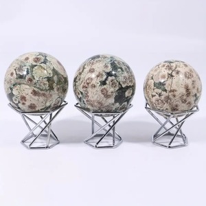 Esferas de Ágata Verde Natural, Cristal Tallado, Piedras Curativas Pulimentadas para Decoración de Interiores, Venta Caliente - Product Image 3