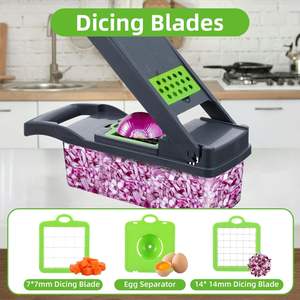 Hot Sale New 16 in 1 Multifunctional Vegetable Cutter Manual Vegetable Onion Chopper Food Chopper Kitchen Cutter Carrot Chopper - Product Image 5