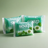 Sachets personnalisés imprimés avec logo pour savon, sachets thermoscellables en feuille d'aluminium pour échantillons de soins de la peau, pochettes d'emballage en plastique pour savon blanchissant