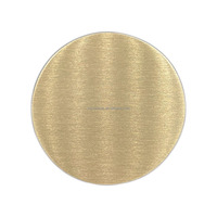 Pièces de Défi Vides Personnalisables en Laiton de 40 mm, Disques Métalliques Bruts