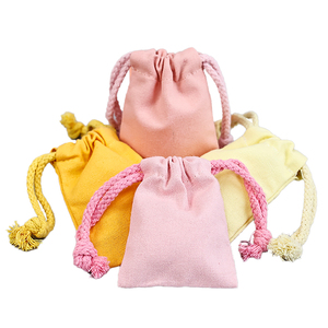 Vải chất liệu giáng sinh Dây Kéo Túi Quà Tặng tùy chỉnh dây kéo tạo nên Túi vải nhỏ Túi du lịch túi - Product Image 5