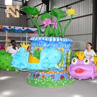 Manège Nova Rides pour parc d'attractions extérieur, haute qualité, 12 places, modèle Petite Grenouille, pour enfants