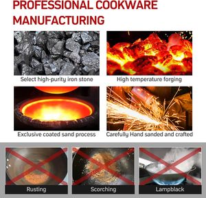 电燃气炒锅用不粘碳钢平底中国炒锅全炉灶感应炒锅 - Product Image 4