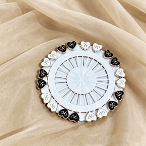 Nuevo Juego de Pasadores para Hiyab, Pañuelo de Seda Blanco y Negro, con Diseño de Mariposa y Corazón, Broche de Moda para Hiyab - Product Image 3