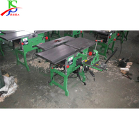 Raboteuse à bois 220v, scie à table, raboteuse de table entièrement automatique à haute efficacité, raboteuse trois-en-un