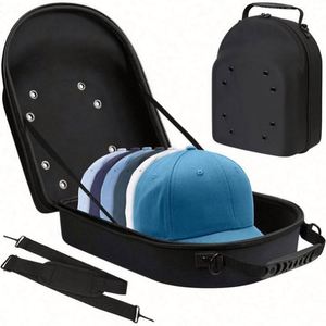 Adjustable Shoulder Strap Travel Hard <b>Hat</b> Carrier Case with Comfortable Zipper Closure Eva Organizer <b>Bag</b> - Product Image 1