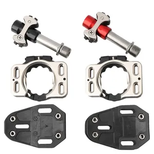 Titanium Alloy Axle Road Bicycle Pedals Ultra-light Self Locking Pedal Road Bicycle Auto Lock Cr-Mo Axle