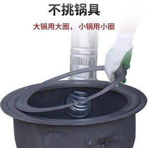 Estufa de Leña para Exteriores Zhucheng, Hierro Fundido, 43cm 48cm 52cm 63cm 68cm 73cm, Diseño Rústico Portátil, Independiente - Product Image 4