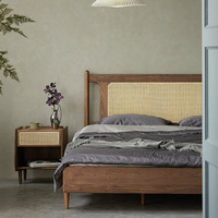 Dreamhause Lit en bois massif Offre Spéciale de haute qualité Mobilier de maison style asiatique Hôtel Lit double en bois 1.5m Lit King Size Queen Size