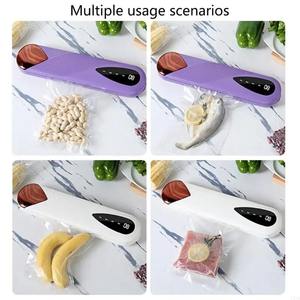 New Portable Wireless USB Rechargeable <b>Small</b> Household Digital <b>Display</b> Vacuum Sealing Machine With10 Vacuum Bags, Home Storage - Product Image 6