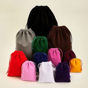 Pochette en velours avec cordon de serrage 9*12cm, sac à bijoux, sac en velours pour cadeaux de fête, pour bijoux, parfum, rouge à lèvres, perruques, shampoing, huiles essentielles, cadeaux - Product Image 2