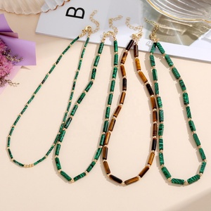 Bohemian Colour Gemstone Beaded Healing Handmade Choker Necklace for Woman Natural Semi-precious Stone Choker Necklace Jewelry - Product Image 2