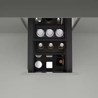 Cesto Organizador Moderno Azul Personalizado para Cozinha e Puxador de Gaveta com Alumínio Impermeável e Antiferrugem para Armários