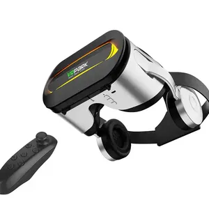 VRPARK J60 <span class=keywords><strong>VR</strong></span> Lunettes de réalité virtuelle <span class=keywords><strong>Casque</strong></span> de lunettes 3D avec <span class=keywords><strong>casque</strong></span> stéréo HIFI pour téléphone intelligent 4.7-6.7 pouces pour jeux de <span class=keywords><strong>film</strong></span> - Product Image 3