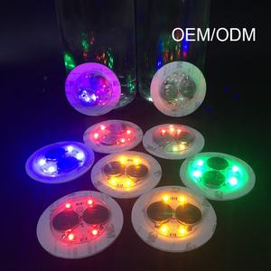 Échantillon de publipostage gratuit personnalisation de logo en ligne dessous de verre spécial lumineux LED pour bar fête nouvel an occasion - Product Image 4