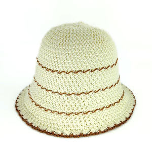 Nouveau printemps et automne personnalisé MERINO laine tricoté pêcheur femmes européen américain seau chapeau - Product Image 1