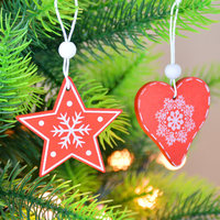 Décorations de Noël nordiques en bois : flocons de neige, rennes, étoiles à suspendre pour vitrine – Vente en gros