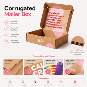 Foldable Thick Shockproof Shipping Kraft Corrugated Mailer Boxes Flat Pack Save Freight Eco Recyclable Custom Logo - Product Image 5