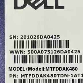 DELL 5200MAX 480G SATA MTFDDAK480TDN-1AT1ZABDA 0D35F3 SSD 6GB Dahili Sunucu Sabit Diski Kablosuz Kullanılmış 7200 RPM 500-600MB/s - Product Image 3