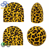 Gorro de Punto con Estampado de Leopardo Premium, Diseño Animal, Cálido para Invierno, Estilo Urbano Atrevido, Personalización de Logotipo al por Mayor, ODM OEM