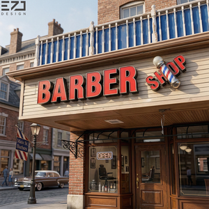 EZD Lettres en acrylique pour enseignes de magasin, designs personnalisés, enseignes LED pour commerce, enseignes de barbier - Product Image 2