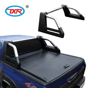 픽업 트럭 뒤 Tonneau 덮개 롤러 뚜껑과 목록 막대기 도요타 Hilux 2021- Revo Rocco 2015-를 위한 자동 외부 부속품