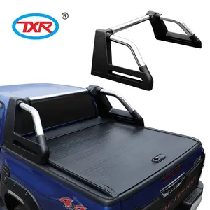 טנדר משאית חזרה Tonneau כיסוי רולר מכסה רול בר אביזרים חיצוניים אוטומטי עבור טויוטה Hilux 2021- Revo רוקו 2015-