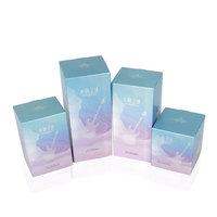 Emballage personnalisé de luxe pas cher petite boîte blanche d'emballage boîte de papier cosmétique en carton blanc avec impression
