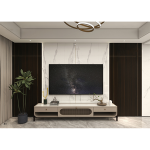 Durable, sin pintura, personalizable, soporte de madera, Unidad de pared de salón, mueble de TV, diseño moderno - Product Image 2