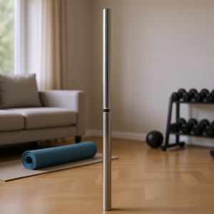 Barra de Pole Dance Ajustable de Acero Inoxidable de 45 mm, 86-104 Pulgadas, Plateada, Unisex - Product Image 2