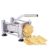 Coupe-frites professionnel en acier inoxydable et aluminium, trancheuse à pommes de terre, coupe-chips, hachoir, machine à couper les fruits et légumes