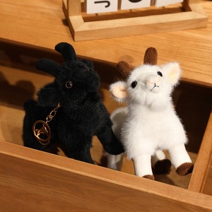 Offre Spéciale moelleux 18cm chèvre doux peluche Animal en peluche avec PP coton remplissage dessin animé chèvre en peluche pendentifs - Product Image 4
