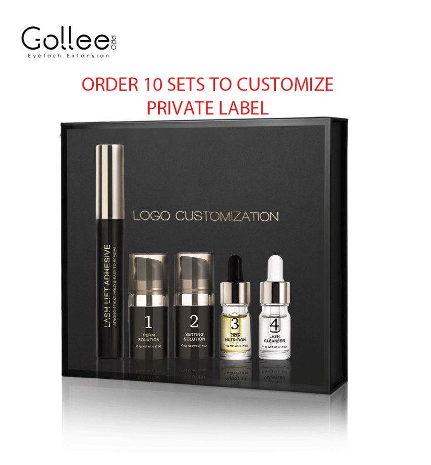 Набор для завивки ресниц Gollee Korea Eyelash Spa OEM ODM, Лидер продаж, набор для завивки ресниц 2 в 1, клейкий инструмент для подтяжки ресниц с частным ярлыком, Кератиновый ресниц