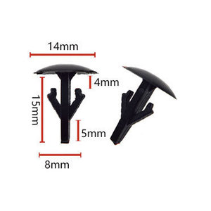 F36 Nylon Car <b>Sealing</b> <b>Strip</b> Clips 14mmx15mm For Honda Accord Replacement Auto Fastener - Product Image 1