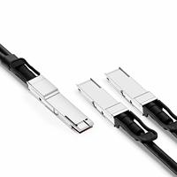 Kabel Tembaga Rak-to-Rack Network Link 200G QSFP-DD ke 2x100G QSFP28 DAC Direct Attach 1m/2m/3m POE 5G