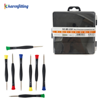 Jeu de tournevis de précision robuste, 8 pièces, en acier au carbone magnétique, pour montre, lunettes, smartphone, jouet, kit de réparation électronique domestique