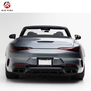 Kit carrosserie style SL63 <span class=keywords><strong>AMG</strong></span> pour <span class=keywords><strong>Mercedes</strong></span>-Benz <span class=keywords><strong>SL</strong></span> R232 <span class=keywords><strong>2023</strong></span>+ – Pare-chocs avant, diffuseur arrière, jupes latérales – Ajustement direct, ABS non peint - Product Image 4