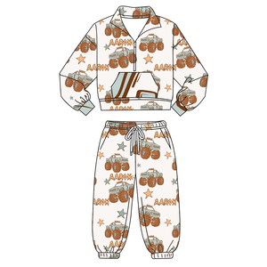 Ensemble pull d'<span class=keywords><strong>Halloween</strong></span> pour enfants, très populaire : haut à demi-zip et pantalon long pour garçons, ensemble <span class=keywords><strong>sweat</strong></span> à demi-zip pour bébés garçons - Product Image 4
