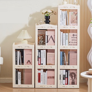 Étagère de rangement <span class=keywords><strong>pour</strong></span> enfants en <span class=keywords><strong>plastique</strong></span> PP pliable, durable, rotative à 360 degrés, moderne, écologique, grande capacité, 5 niveaux - Product Image 4