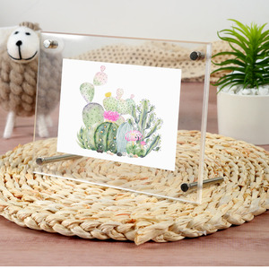 Rõ Ràng Khung Ảnh Acrylic, Miễn Phí Đứng Khung Hình Giấy Chứng Nhận Đăng Poster Chủ Dọc Hoặc Ngang - Product Image 6