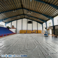 Bâtiment de salle de sport préfabriqué haut de gamme en acier galvanisé à chaud, assemblage rapide, garantie de 3 ans pour les écoles et les universités