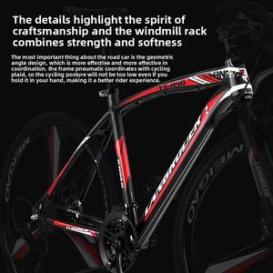 <span class=keywords><strong>Manillar</strong></span> curvado trasero 700C21/24/27/30 velocidades <span class=keywords><strong>bicicleta</strong></span> de carretera todoterreno <span class=keywords><strong>bicicleta</strong></span> de montaña para uso al aire libre ocio urbano para adultos estudiante - Product Image 5